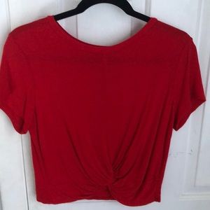 red knot front t shirt
